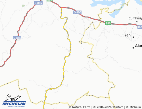 Mappa MICHELIN Akşar - ViaMichelin