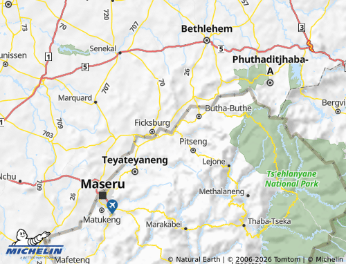 Carte MICHELIN Leribe - ViaMichelin