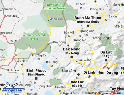 MICHELIN Tuy Đức map - ViaMichelin