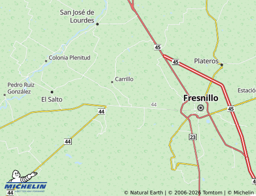 MICHELIN El Obligado map - ViaMichelin