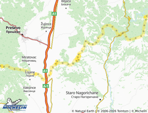 Carte MICHELIN Slavujevac - ViaMichelin