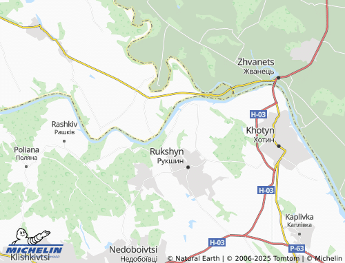 MICHELIN Orestivka map - ViaMichelin