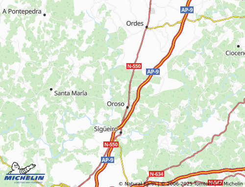 Carte MICHELIN O Piñeiro da Igrexa - ViaMichelin