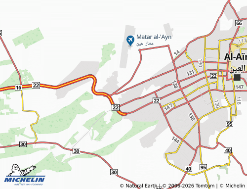 MICHELIN Al Ghadeer map - ViaMichelin
