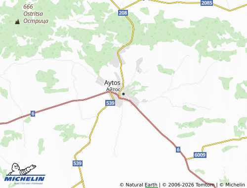Mapa MICHELIN Aytos - ViaMichelin