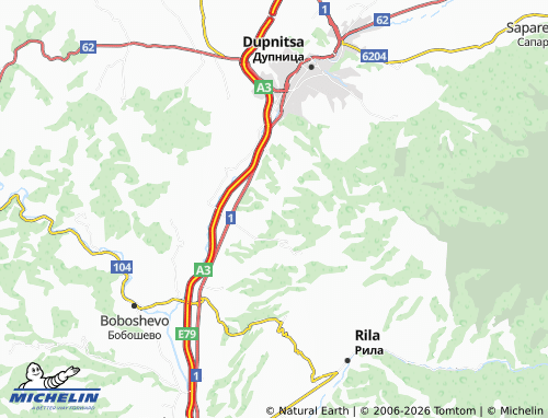 MICHELIN Krayni dol map - ViaMichelin
