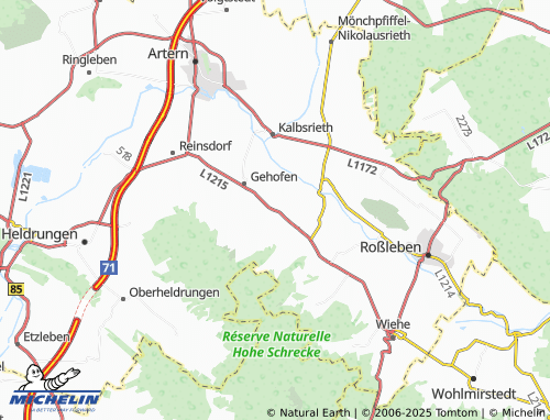 MICHELIN Nausitz map - ViaMichelin