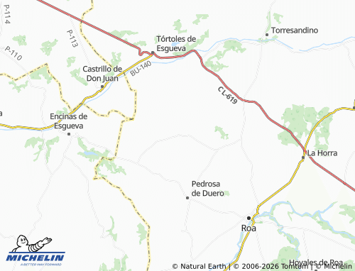 MICHELIN Guzmán map - ViaMichelin