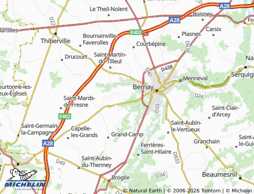 MICHELIN Caorches-Saint-Nicolas map - ViaMichelin