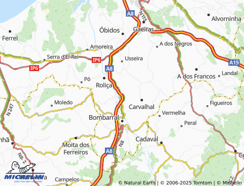 MICHELIN Delgada map - ViaMichelin