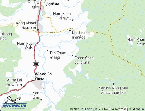 MICHELIN Chom Chan map - ViaMichelin