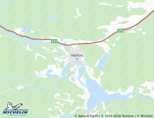 Carte MICHELIN Matfors - ViaMichelin