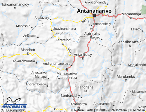 Mapa MICHELIN Antsirabe II - ViaMichelin