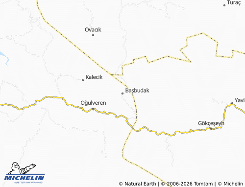 MICHELIN Başbudak map - ViaMichelin