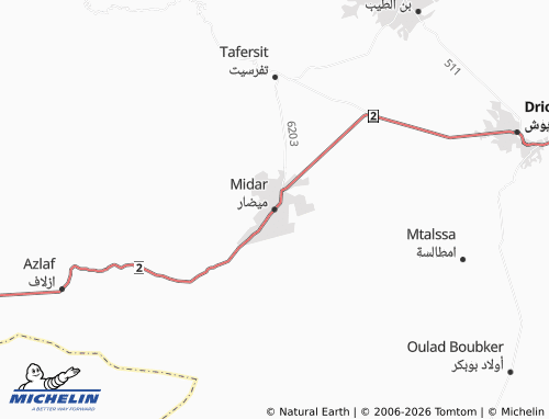 Mappa MICHELIN Meedar - ViaMichelin
