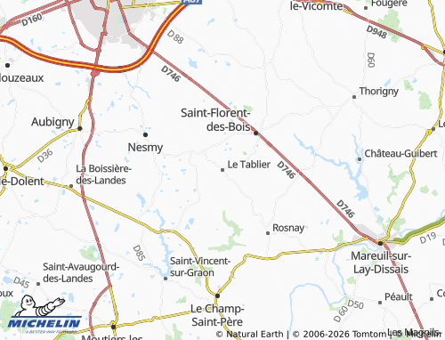 MICHELIN Le Tablier map - ViaMichelin
