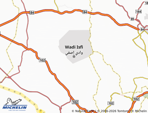 MICHELIN Wadi Sfini map - ViaMichelin