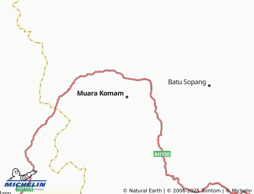 MICHELIN Muara Komam map - ViaMichelin