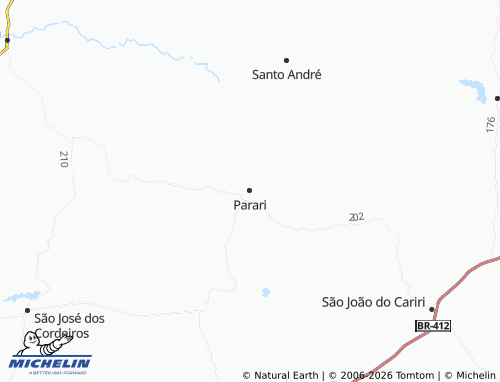 MICHELIN Parari map - ViaMichelin