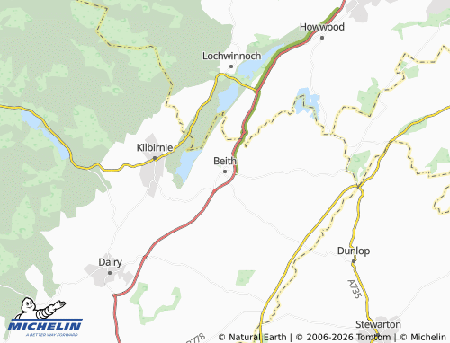 MICHELIN Beith map - ViaMichelin