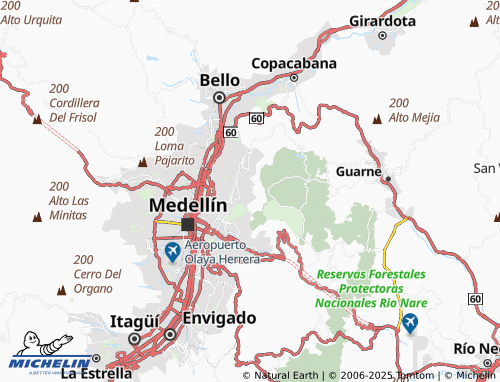 MICHELIN La Cruz map - ViaMichelin