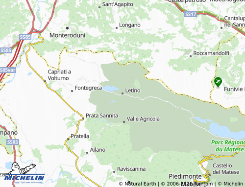 Carte MICHELIN Letino - ViaMichelin