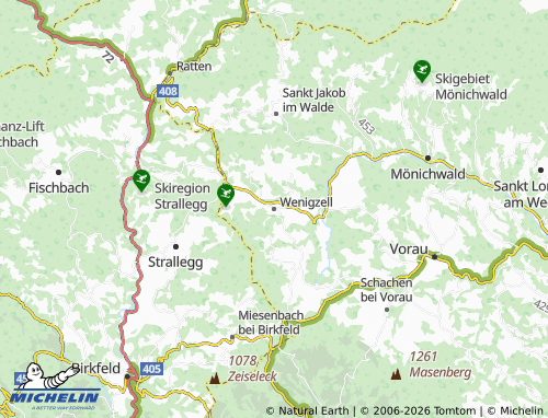 MICHELIN Wenigzell map - ViaMichelin