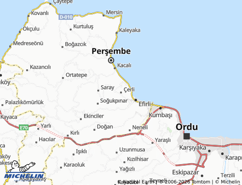 Mapa MICHELIN Çerli - ViaMichelin