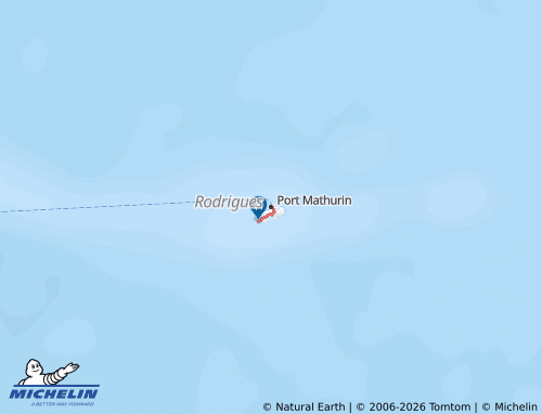 MICHELIN Rodrigues Island map - ViaMichelin