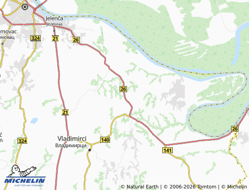 MICHELIN-Landkarte Trbušac - ViaMichelin