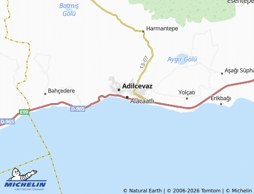 Kaart MICHELIN Alacaatlı - ViaMichelin