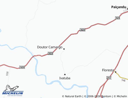 MICHELIN Doutor Camargo map - ViaMichelin