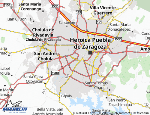 Mapa MICHELIN Zona Comercial Angelópolis - ViaMichelin