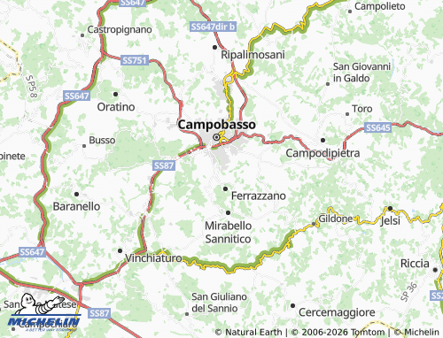 Mapa MICHELIN Mimosa - ViaMichelin