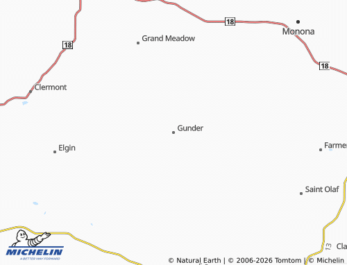 Carte MICHELIN Gunder - ViaMichelin