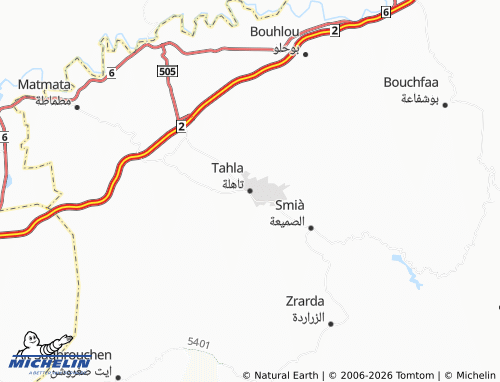 MICHELIN Tahlah map - ViaMichelin
