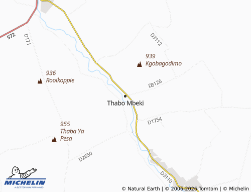 MICHELIN-Landkarte Thabo Mbeki - ViaMichelin