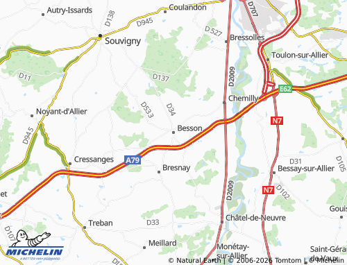 Mappa MICHELIN Besson - ViaMichelin