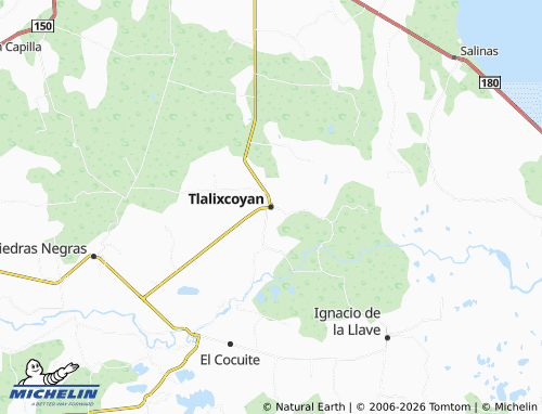 Mapa MICHELIN Tlalixcoyan - ViaMichelin
