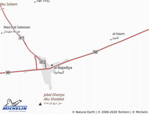 Carte MICHELIN al-Sina'iyyah - ViaMichelin