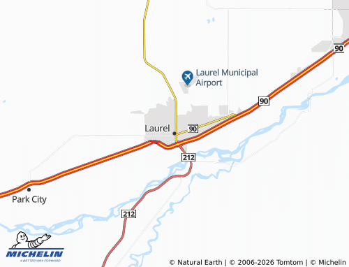 Mappa MICHELIN Laurel - ViaMichelin