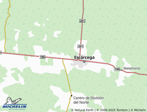 MICHELIN Fundadores de Escárcega, Segunda Etapa map - ViaMichelin