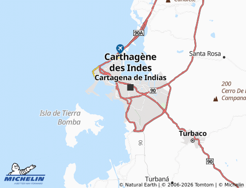 Carte MICHELIN Los Cerros - ViaMichelin