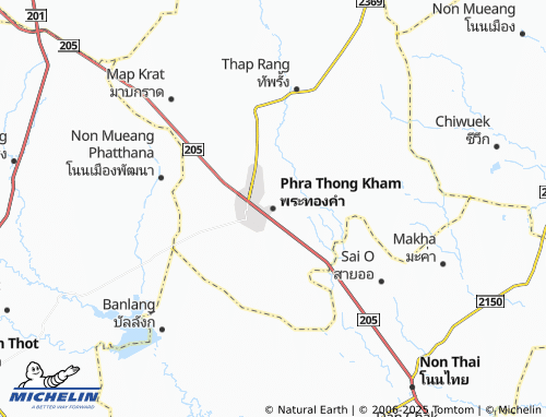 MICHELIN Phra Thong Kham map - ViaMichelin