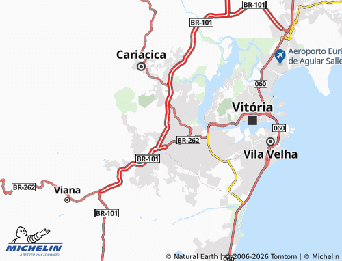 MICHELIN Nova Brasília map - ViaMichelin