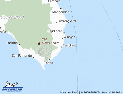 MICHELIN Cambijang map - ViaMichelin