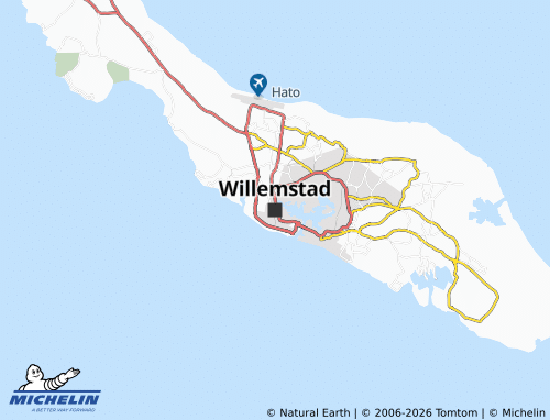 Carte MICHELIN Willemstad - ViaMichelin