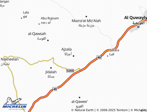 MICHELIN Ajzala map - ViaMichelin