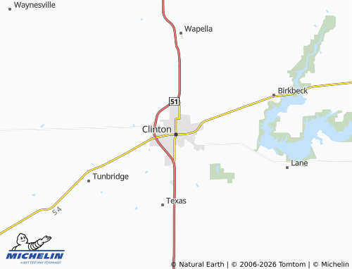 Carte MICHELIN Clinton - ViaMichelin