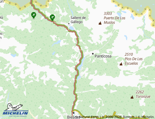 Mappa MICHELIN Tramacastilla de Tena - ViaMichelin